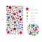 Wrapables 327pcs Acrylic Self Adhesive Crystal Rhinestone Gem Stickers, DIY, Arts & Crafts Supplies (3 sheets), Stars